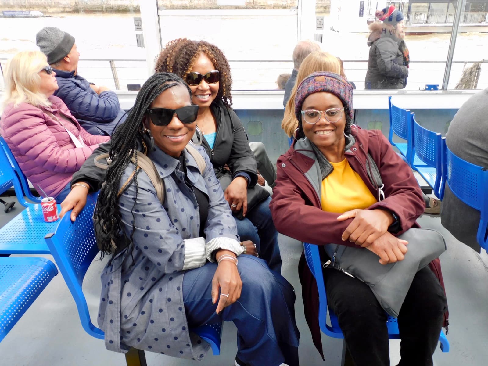 PathUniq travellers on a Thames river cruise